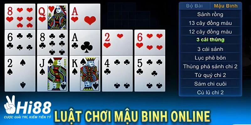 Mậu Binh Online Hi88 - Bí Kíp Chơi Thắng Đậm Cho Cược Thủ mau binh online luat choi mau binh